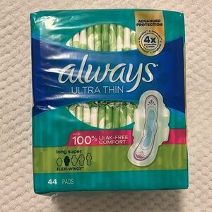 Always Ultra Thin Pads, Size 2 Long Super with Flexi-Wings
